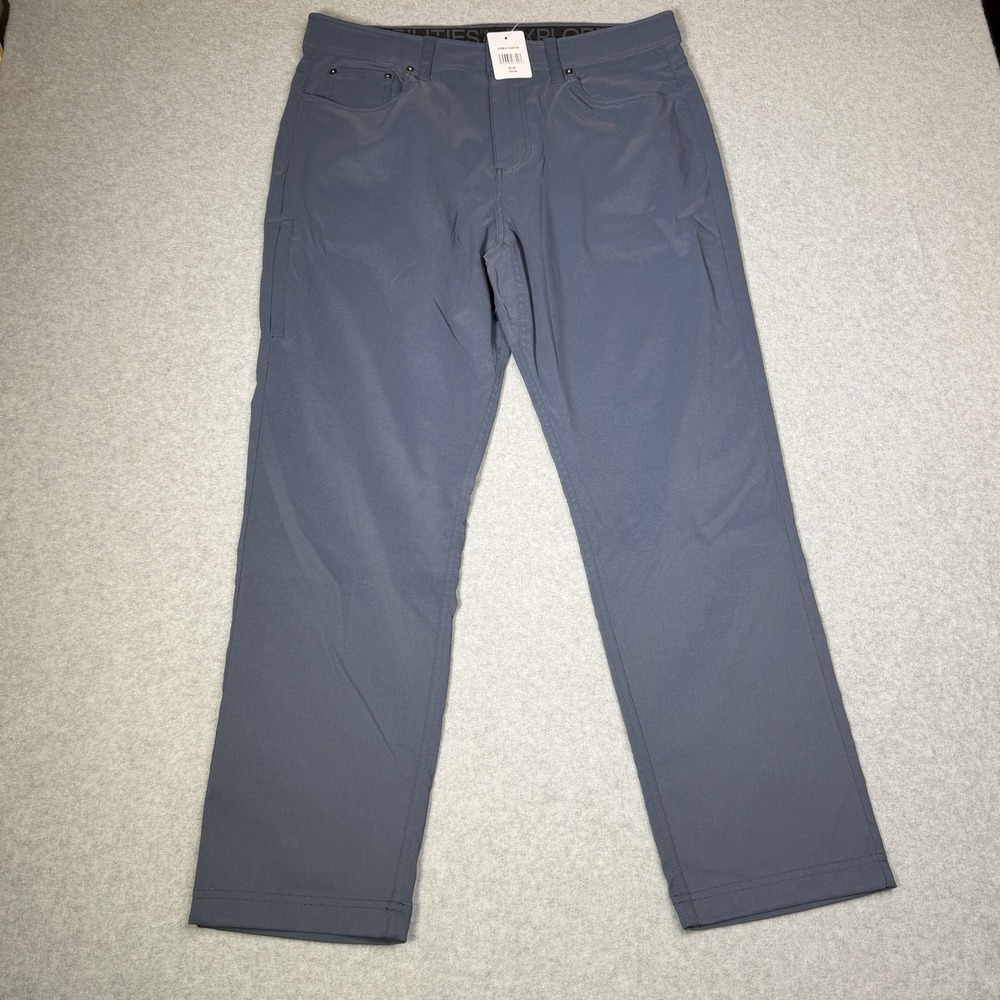 New Gerry Venture Commuter Pants Casual Stretch Relaxed Men's 34x30 Blue